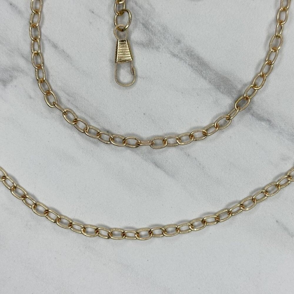 Dainty Gold Tone Chain Purse Handbag Replacement Strap โจ - Picture 5 of 8